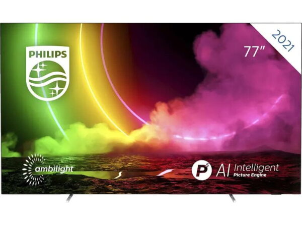 PHILIPS 48OLED806 OLED TV (Flat, 48 Zoll / 121 cm, OLED 4K, SMART TV, Ambilight, Android TV)