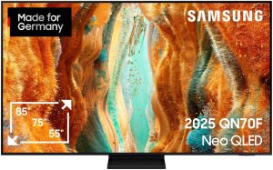 Samsung GQ55QN70FAUXZG  55" (138 cm), Quantum HDR, NQ4 AI Gen2 Prozessor, QLED 4K Fernseher