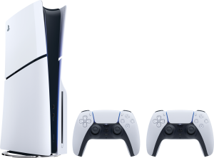 Sony PlayStation 5 Slim (PS5 Slim) Standard Edition + 2 DualSense Controller