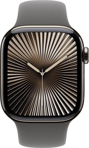 Watch Series 10 4G 46mm Titan Natur Sportarmband Steingrau M/L