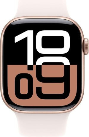 Watch Series 10 GPS 42mm Aluminium Roségold Sportarmband Blassrosa S/M