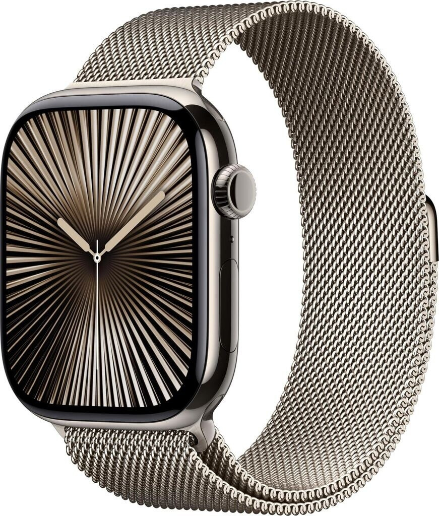 Watch Series 10 4G 46mm Titan Natur Milanaise Natur S/M – Bild 2