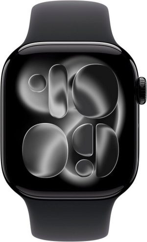 Watch Series 11 GPS 42mm Aluminium Jet Black Sport Band Black S/M