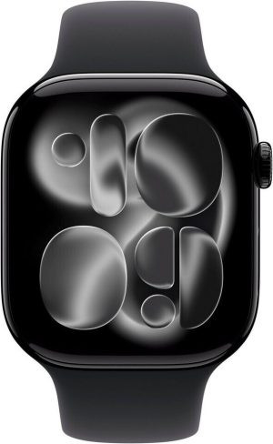 Watch Series 11 5G 46mm Aluminium Jet Black Sport Band Black M/L