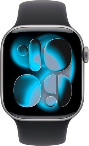 Watch Series 11 GPS 42mm Aluminium Space Gray Sport Band Black S/M