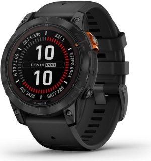 Garmin fēnix 7 Pro Solar Schiefergrau + Armband Schwarz