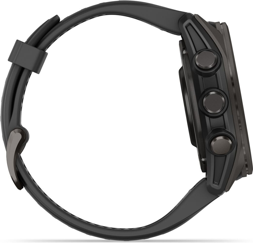Garmin fenix 8 43mm AMOLED Sapphire Schwarz/Titan Carbongrau Silikon-Armband – Bild 3