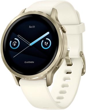 Garmin Venu 4 41mm Lunargold/Bone Silikon-Armband